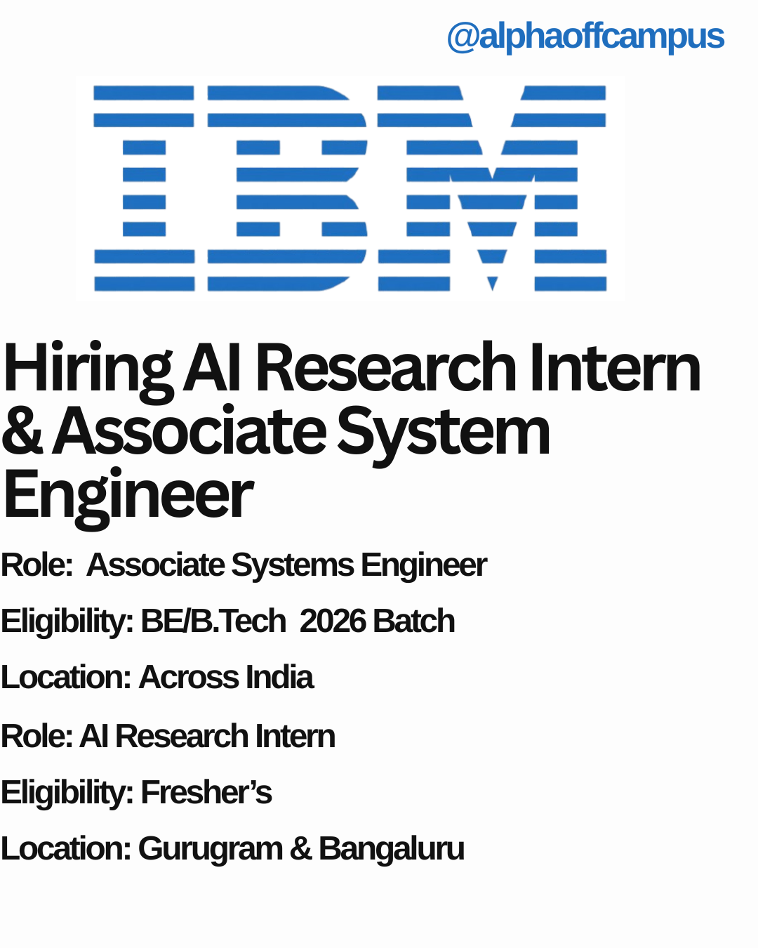 IBM Hiring 2025